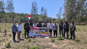 Satgas Pamtas RI-RDTL Dampingi Pemantauan Pilar Batas Negara di Belu