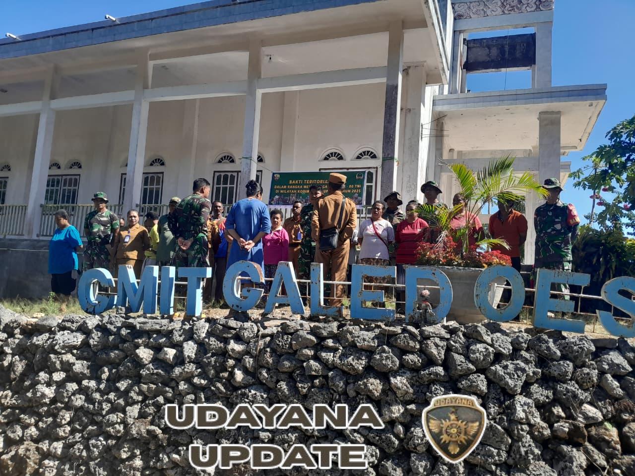 TNI Bersama Jemaat GMIT Galet Sukseskan Bakti Teritorial