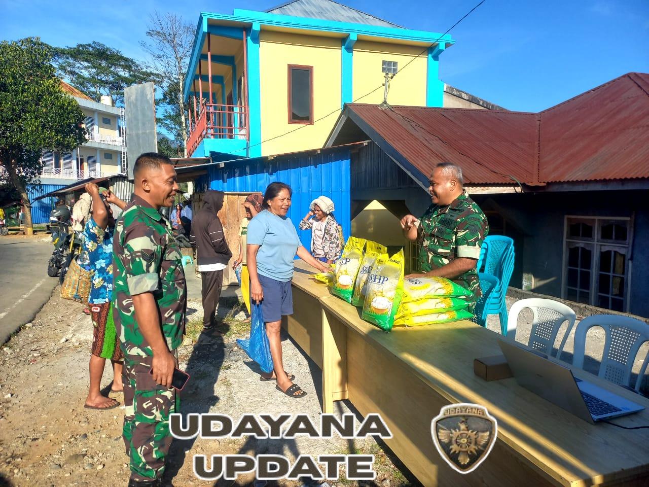 Dekat dengan Rakyat, Kodim 1612/Manggarai Gelar Gerakan Pangan Murah HUT TNI ke-80