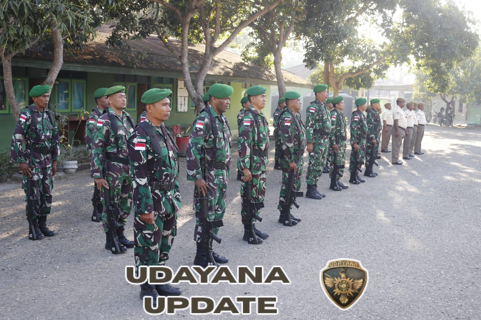 Gelar Upacara Bendera Hari Senin, Prajurit TNI Diingatkan Tetap Jaga Kondusifitas Wilayah