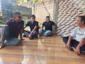 Merakyat, Dandim Klungkung Berkunjung Ke Rumah Kadus Buayang