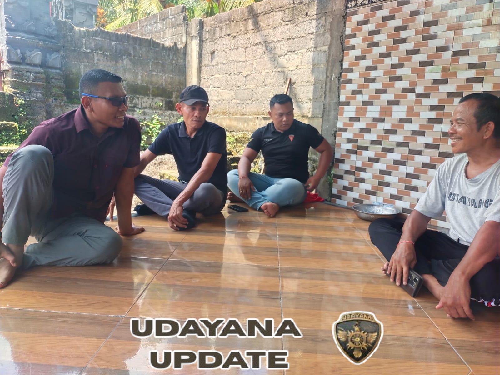 Merakyat, Dandim Klungkung Berkunjung Ke Rumah Kadus Buayang