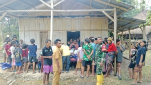 Babinsa Serka Kamaludin Dampingi dan Monitoring Kegiatan Eliminasi Malaria di Kecamatan Kodi Balagar