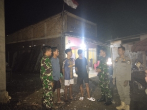 Sinergi Babinsa, Komcad, dan Pol PP Gelar Ronda Malam di Dompu