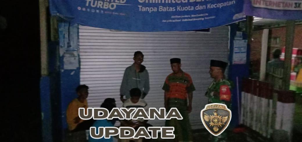 Babinsa Jambu Perkuat Kamtibmas Lewat Patroli Malam