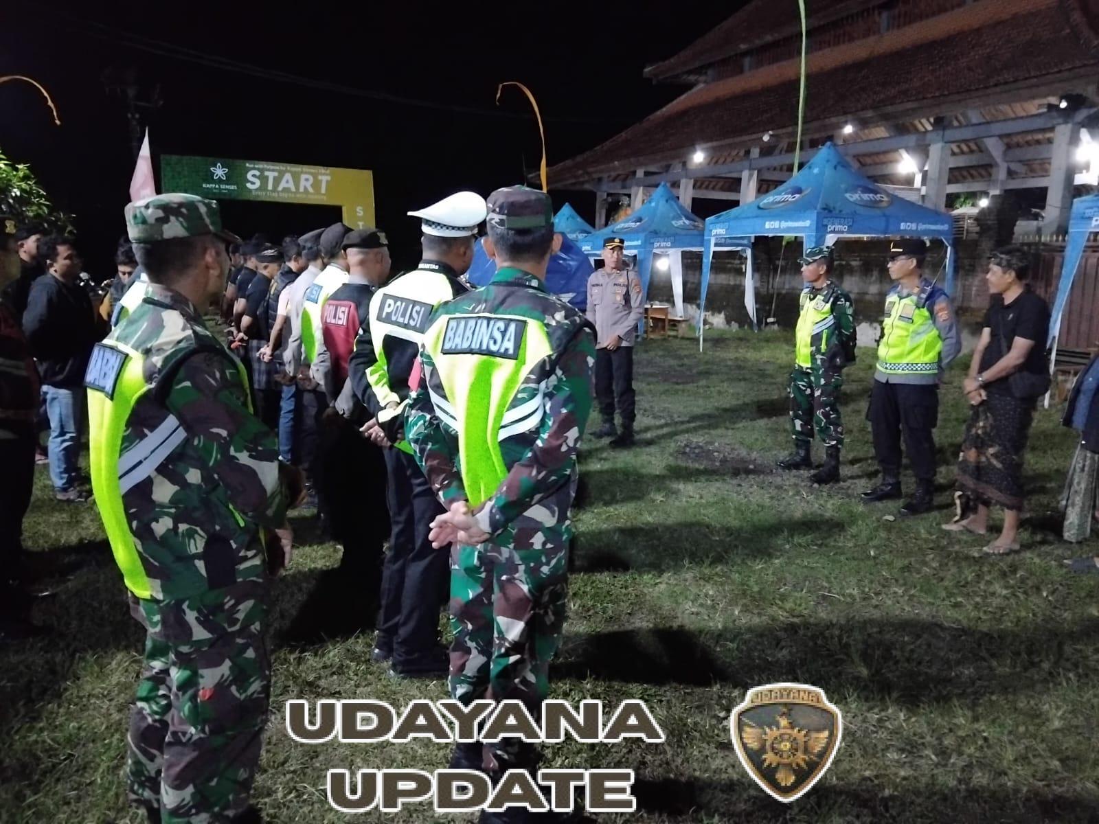 Danramil Ubud Bersama Kapolsek dan Pecalang Gelar Patroli Gabungan di Banjar Tanggayuda