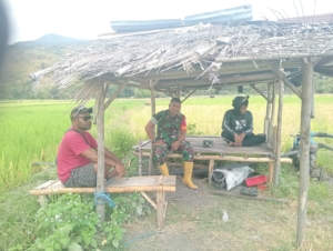 Kodim 1602/Ende Gelar Komsos dan Pamwil untuk Jaga Situasi Aman di Pelabuhan Tetandara