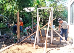 Kemitraan TNI dan Masyarakat dalam Pra TMMD Ke-126 Kodim 1611/Badung