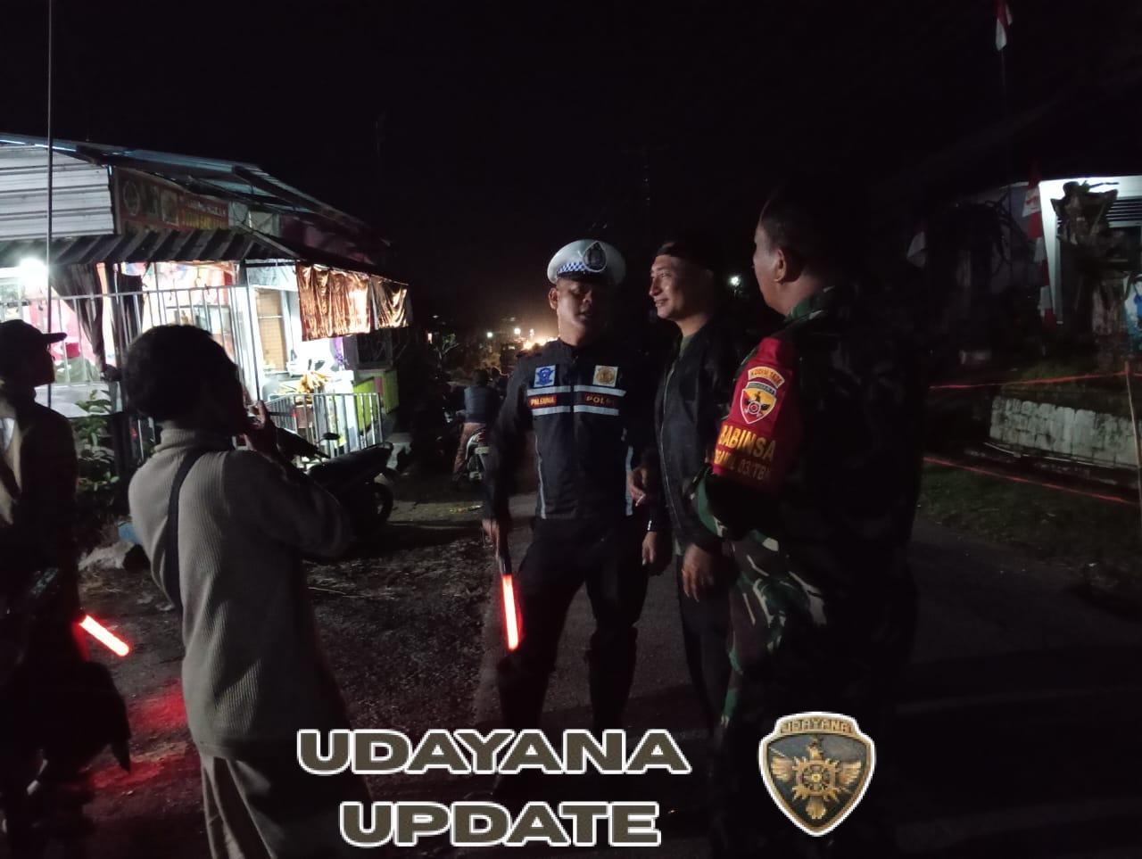 Pastikan situasi keamanan kondusif Koramil 1626-03/Tembuku dan Polsek Tembuku gelar patroli bersama.