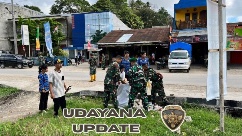 Pererat Kemanunggalan, Kodim 1613/Sumba Barat dan Warga Wailiang Laksanakan Karya Bakti