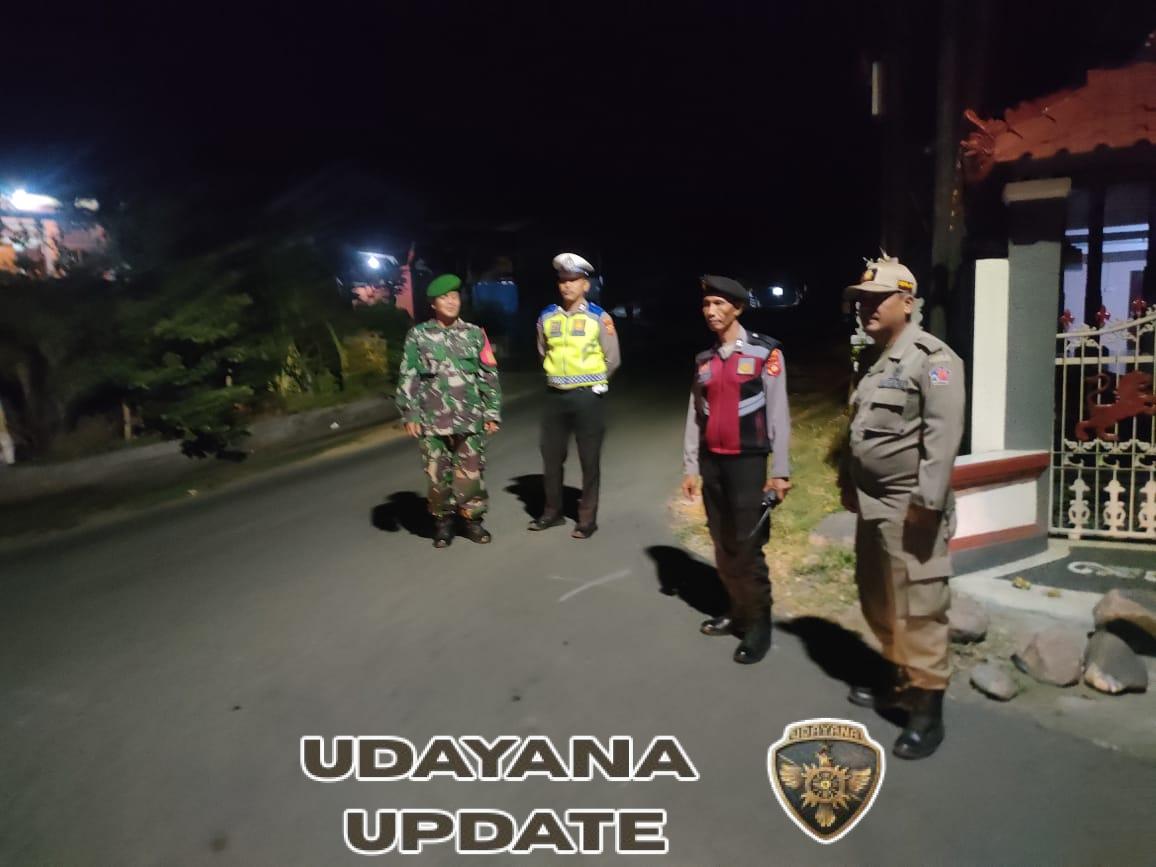 Patroli Gabungan Tiga Pilar Tingkatkan Keamanan di Kecamatan Sawan