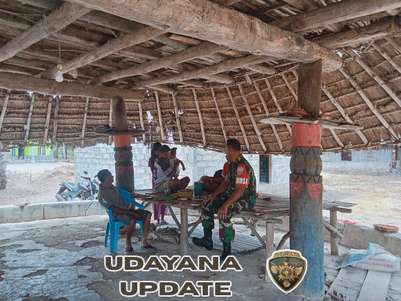 Sertu Wilfridus Molo Ajak Warga Desa Oekopa Jaga Keharmonisan Keluarga