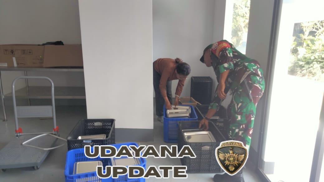 Dukung Program Gizi, Babinsa Bersama Bhabinkamtibmas Cek Dapur MBG