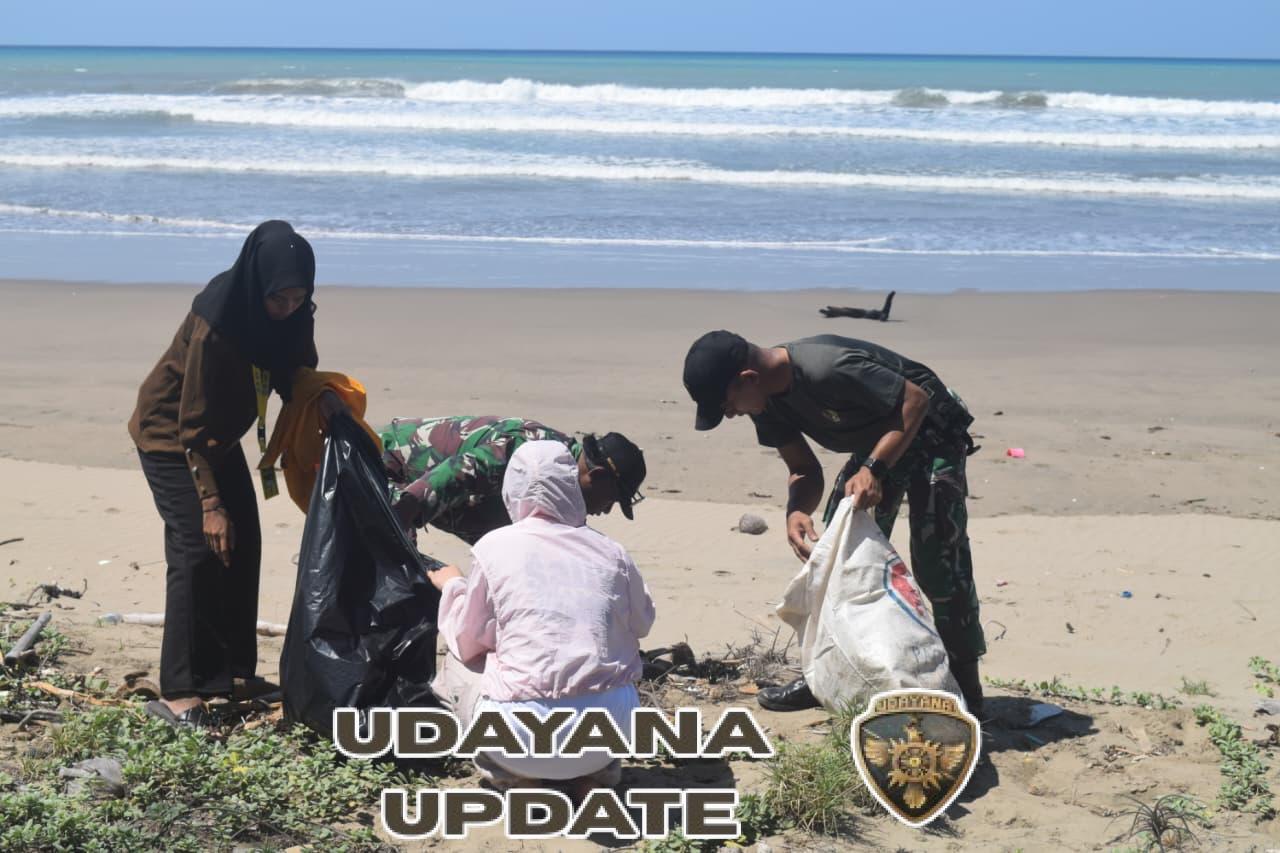 Kodim 1621/TTS Gelar Karya Bakti Dalam Rangka HUT ke-80 TNI di Pantai Oetune