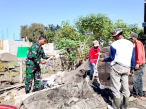 TNI Hadir Bantu Pembangunan Sarana Ibadah