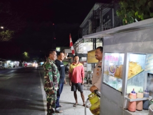 Patroli Malam Koramil Manggelewa dan Polsek Berjalan Lancar