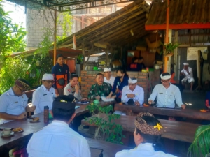 Pasca Banjir Di Kecamatan Dawan,  Pasiops Kodim Klungkung Ikut Serta Rakor Upaya Penanganan