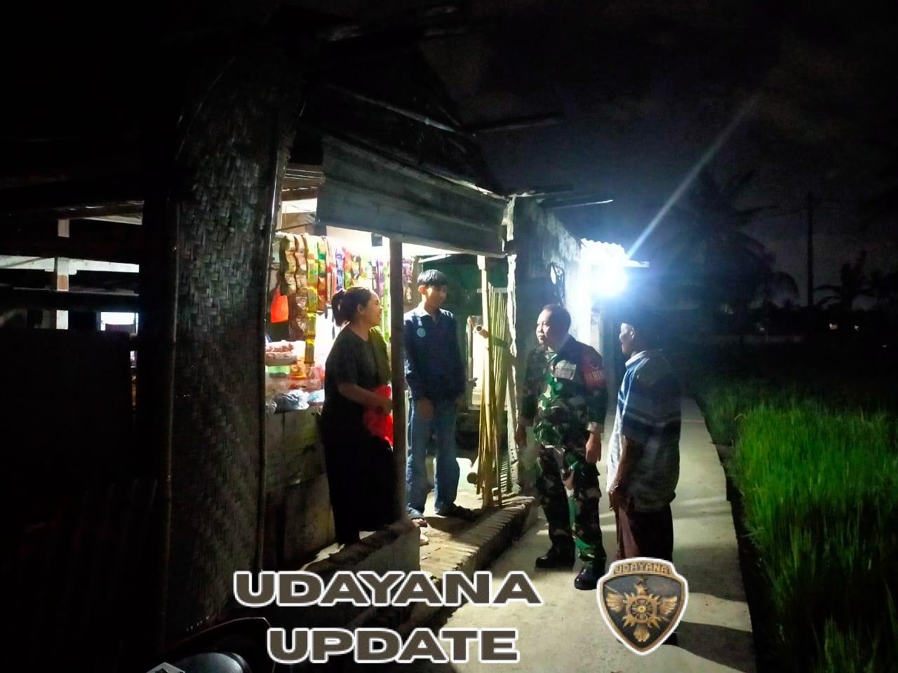 Antisipasi Cuaca Ekstrem, Babinsa Sigap Patroli Malam di Mapak Reong