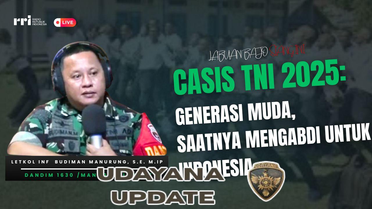 Dandim 1630/Manggarai Barat: TNI AD Wadah Transformasi Diri, Ajak Anak Muda Mengabdi pada Negara