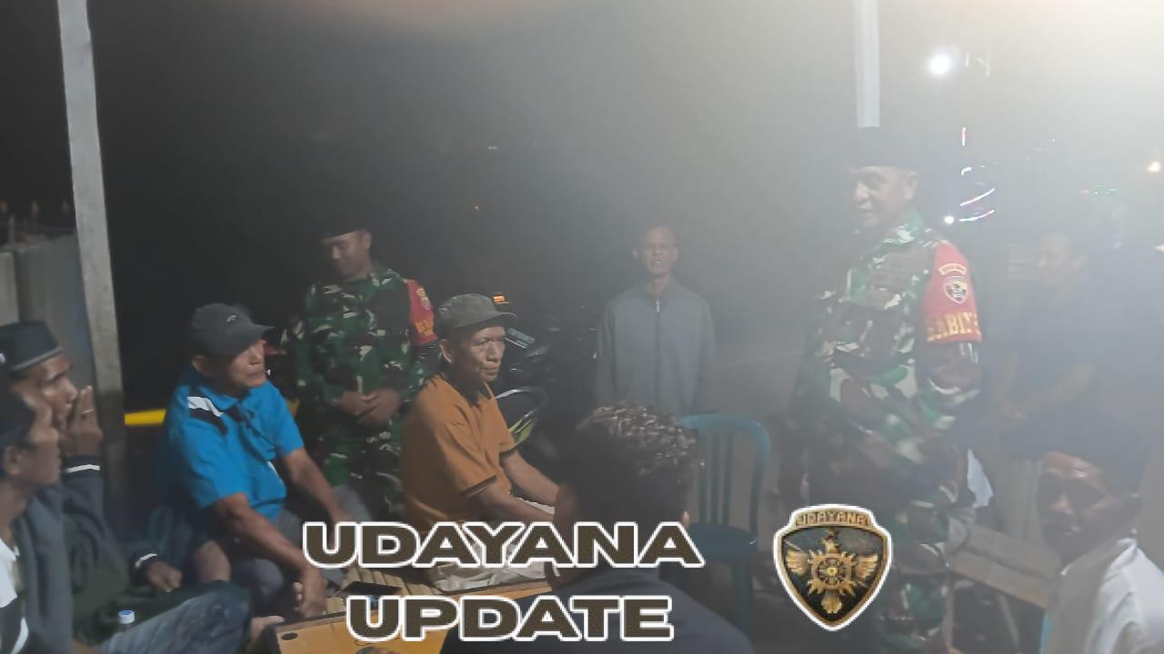 Himbauan Kamtibmas dan Waspada Kebakaran, Patroli Koramil di Desa Tanah Putih