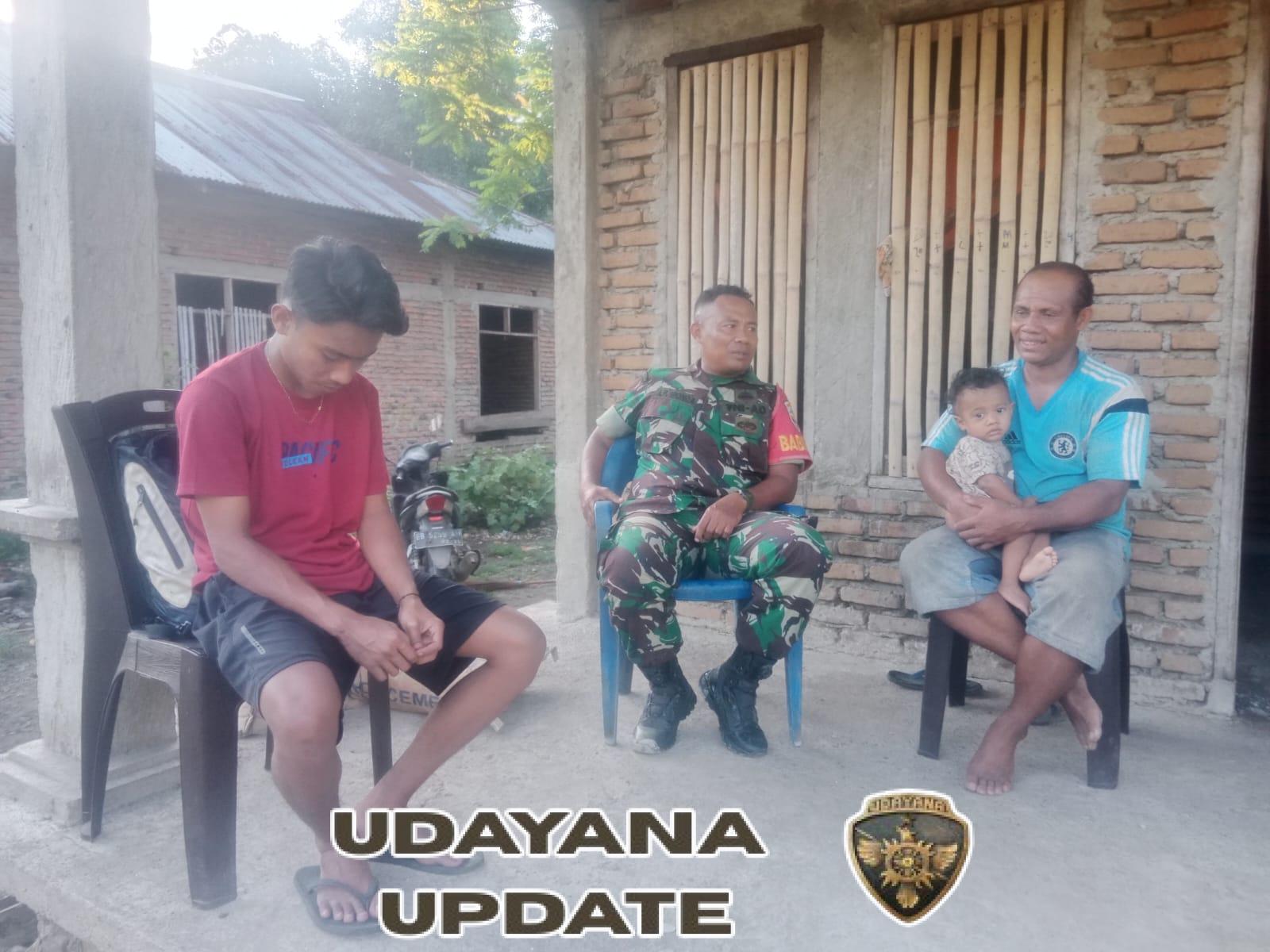 Babinsa Kodim 1602/Ende Ingatkan Warga Kolikapa untuk Waspada Kamtibmas