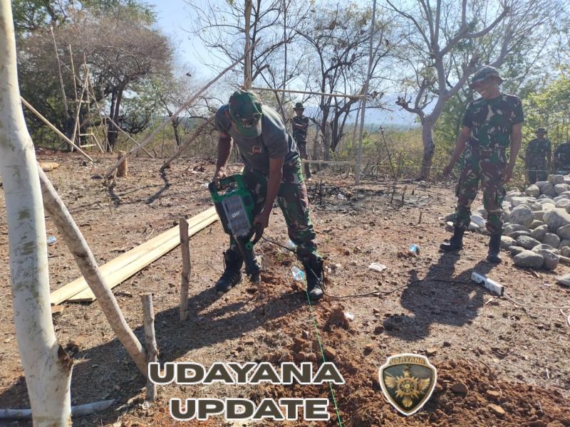 Dandim Kadek Abriawan Pantau Progres Pembangunan SMPN Oepoli