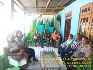 Ikut Ibadah PD Alfa Omega, Babinsa Serma Kornelis Adu Ajak Jaga Toleransi