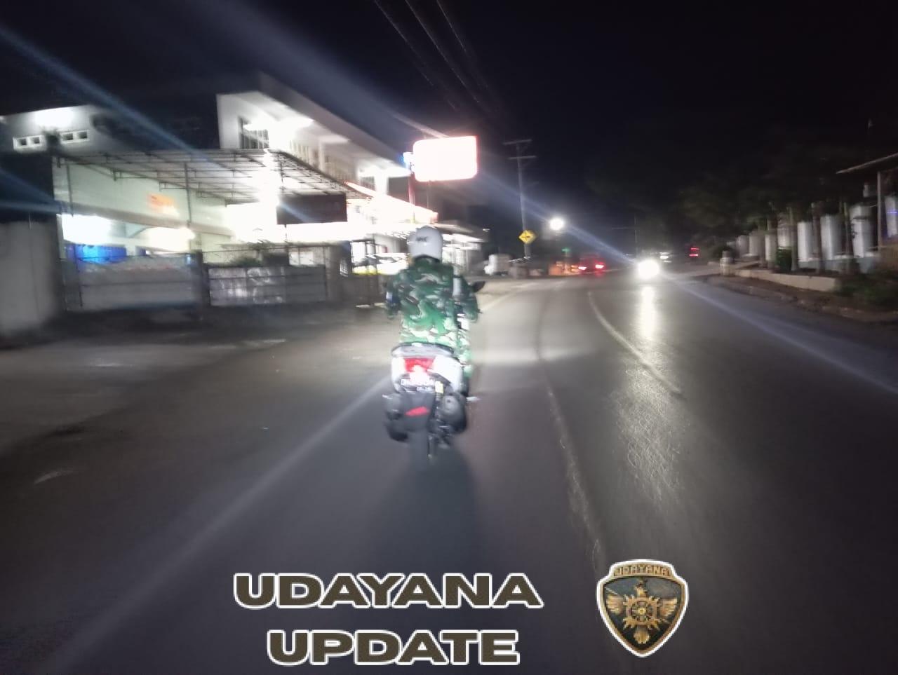 Personel Kodim 1621/TTS Laksanakan Patroli Malam Jaga Kondusifitas Kota Soe