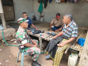 Tingkatkan Kemitraan, Babinsa Kodim 1602/Ende Turun Langsung ke Wilayah Binaan di Nangapanda