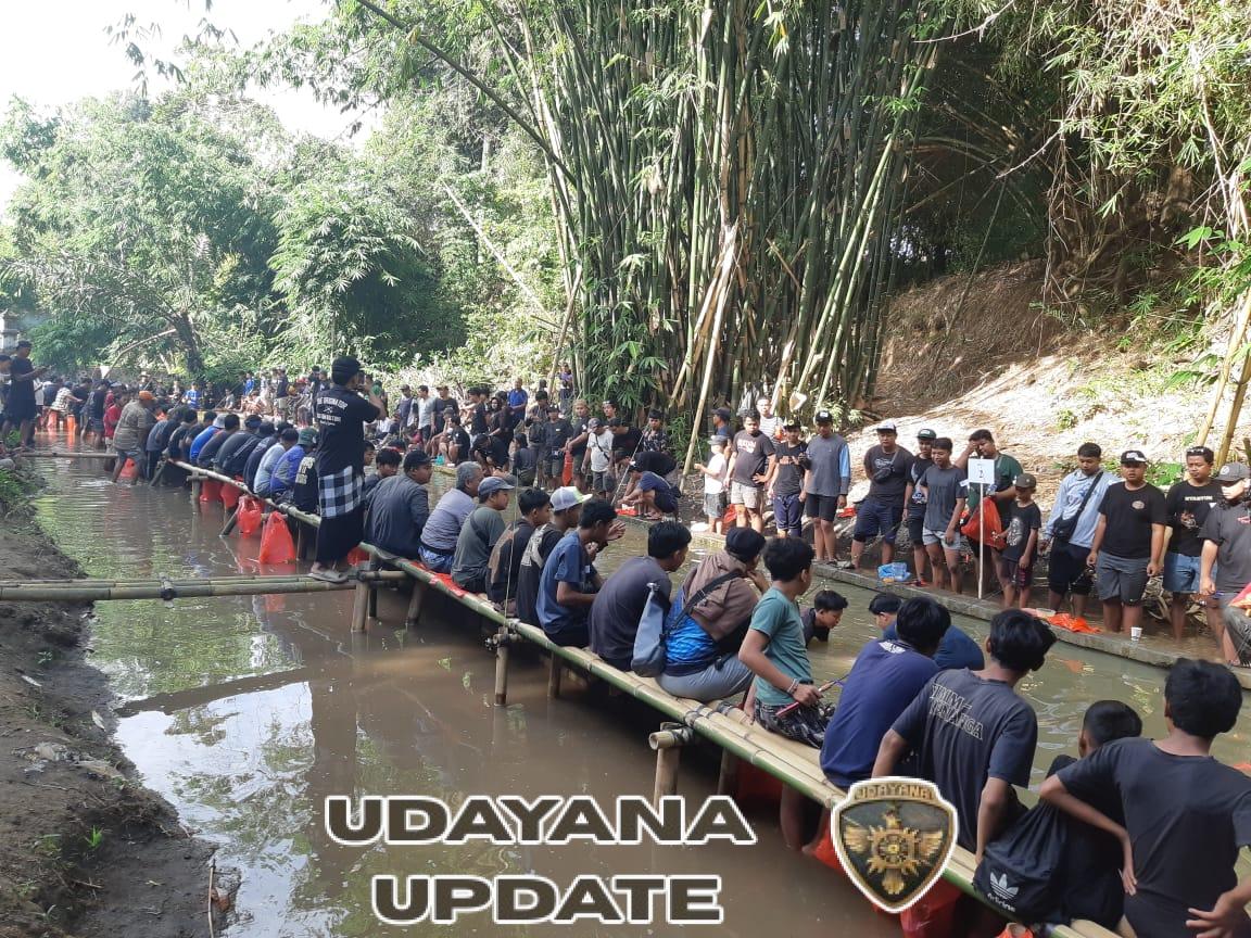 500 Peserta Ramaikan Lomba Mancing di Tukad Asak Sukawati