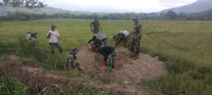 TMMD Kodim 1625/Ngada Percepat Pembangunan Irigasi Lewur Tepu, Wujudkan Kemandirian Petani Benteng Tawa