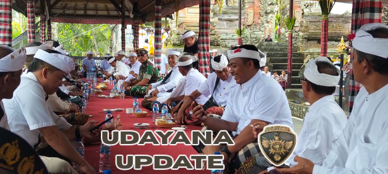 Babinsa Desa Susut Hadiri Upacara Dewa Yadnya Melaspas dan Pasupati Arca Pralinggan Ida Bhatara Ratu Mas