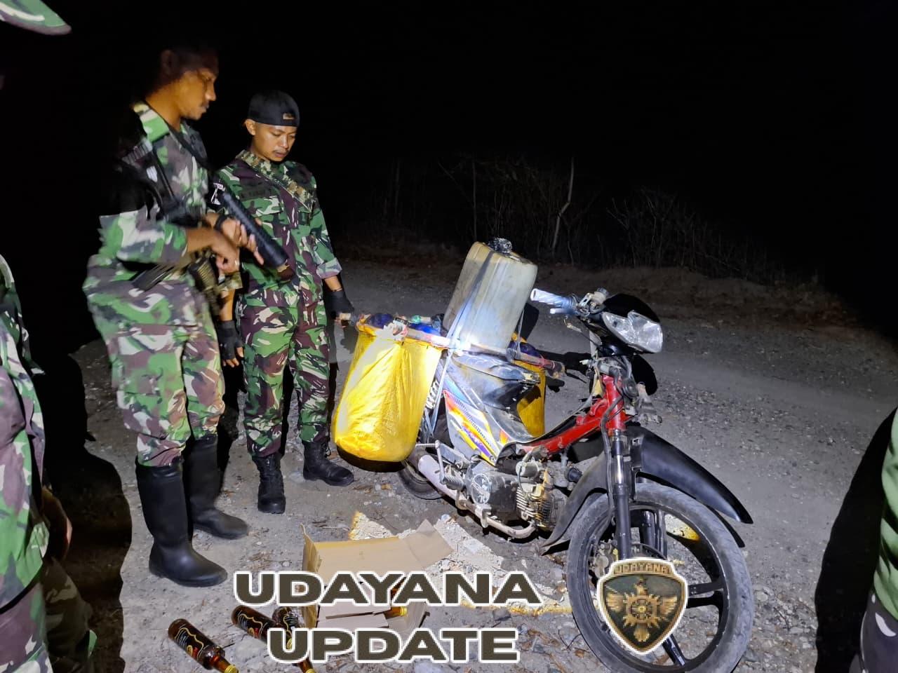 Penggagalan Penyelundupan Barang Ilegal di Perbatasn oleh Satgas Pamtas Yonarhanud 2 Kostrad