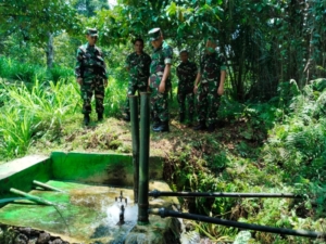 Kodim 1606 Mataram Dampingi Tim Itjenad Cek Pompa Hidram Narmada