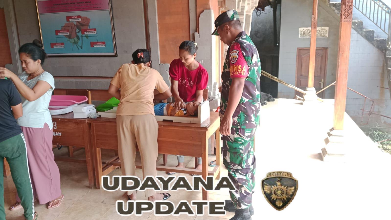 Babinsa Desa Undisan Dampingi Kegiatan Posyandu, Wujud Kepedulian terhadap Kesehatan Masyarakat