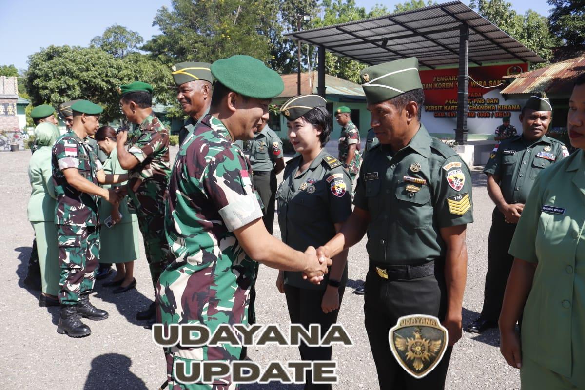 Dandim Belu Pimpin Corps Raport Kenaikan Pangkat PA, BA TA Kodim 1605/Belu dan Masuk Satuan