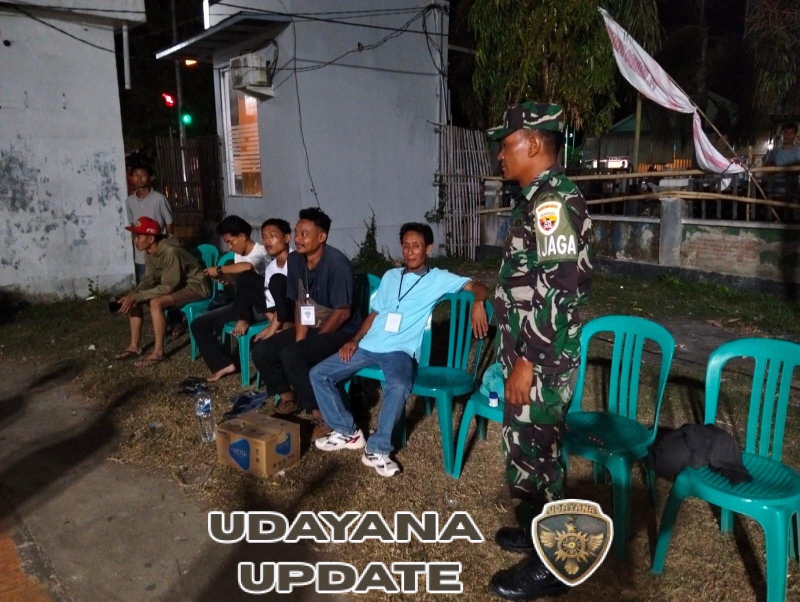 Tingkatkan Kamtibmas, Babinsa Jereweh Kawal Turnamen Sepak Bola dan Gelar Patroli Wilayah