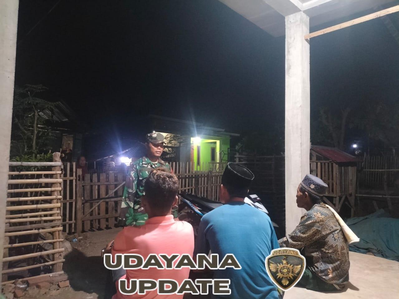 Sinergi Babinsa dan Warga Jaga Keamanan dan Ketertiban Lingkungan Desa