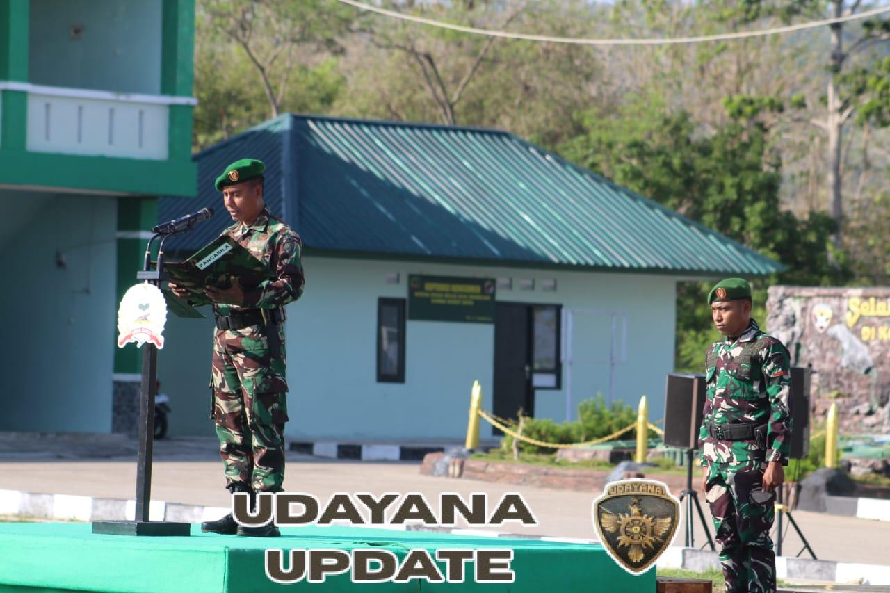 Kodim 1629/SBD Gelar Upacara Bendera Hari Senin