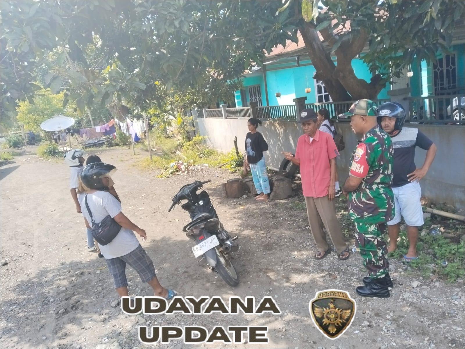 Babinsa Koramil 1602-01/Ende Aktif Laksanakan Komsos di Lingkungan Onewitu