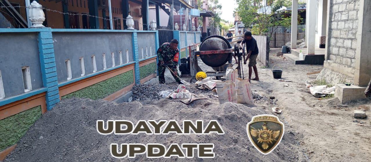 Babinsa Koptu Aman Simbolon Jadi Pelopor Gotong Royong Bangun Infrastruktur Desa