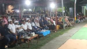 Danramil 05/Jereweh Wakili Dandim 1628/KSB pada Pembukaan Turnamen Voli se-Pulau Sumbawa di Jereweh