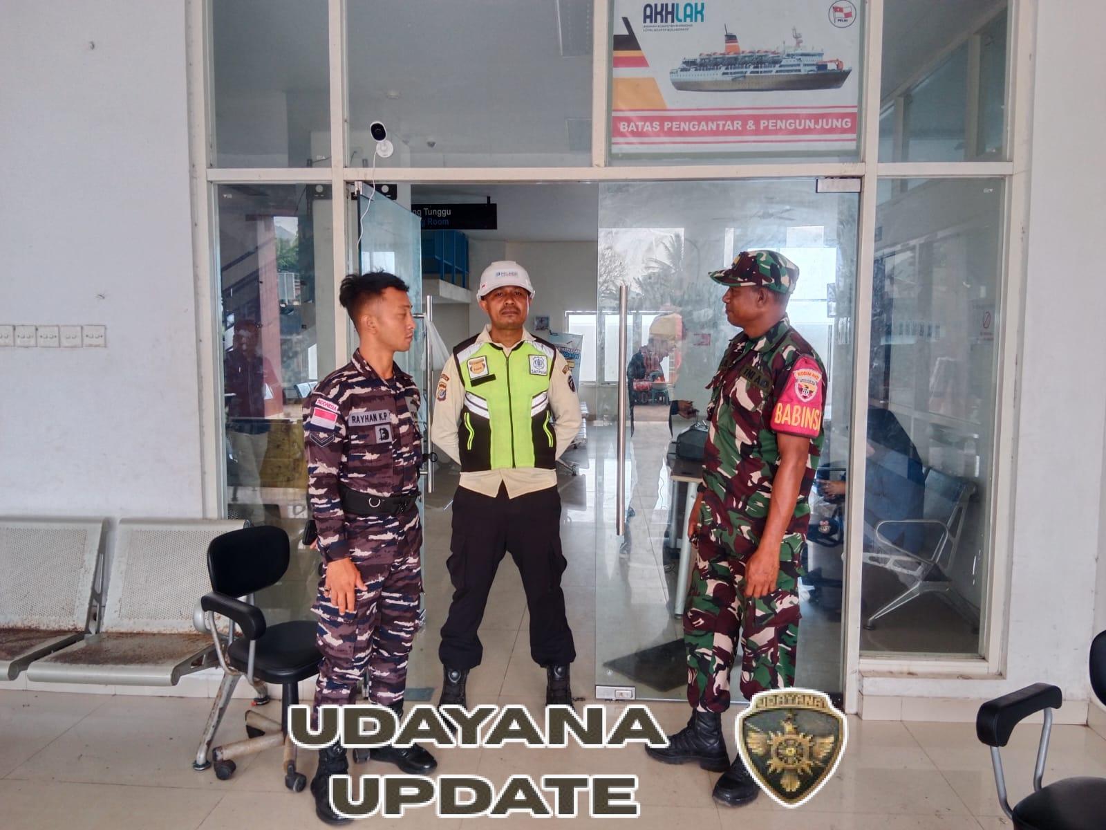 Wujud Tugas Teritorial, Babinsa Ende Amankan Aktifitas Bongkar Muat KM Wilis