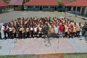 Satgas Yonif 743/PSY Bangun Karakter Anak Papua Lewat Wawasan Kebangsaan