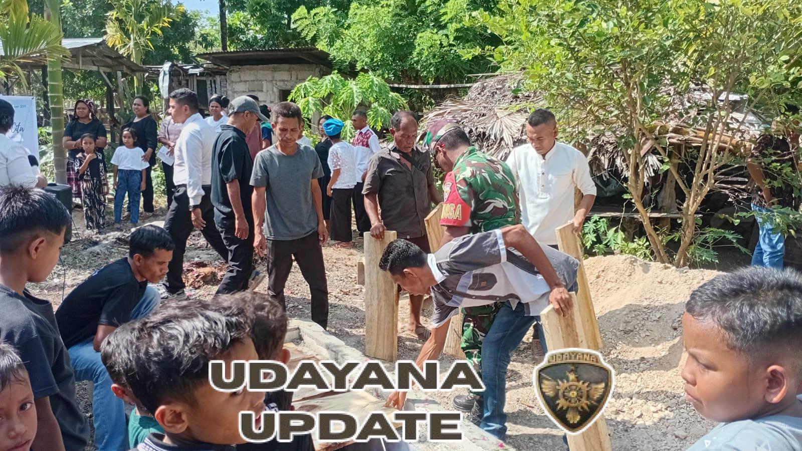 Babinsa Batutua Jalin Sinergitas dengan Warga Saat Kegiatan Sosial di Rumah Duka