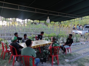 Babinsa Koramil 1602-04/Maurole Pantau Keamanan dan Laksanakan Komsos di Desa Nuanaga