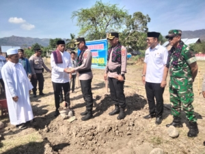 Sinergi Pemda,TNI dan Pesantren, Kodim 1608/Bima Dukung Pembangunan Masjid Yayasan Al-Aqsa