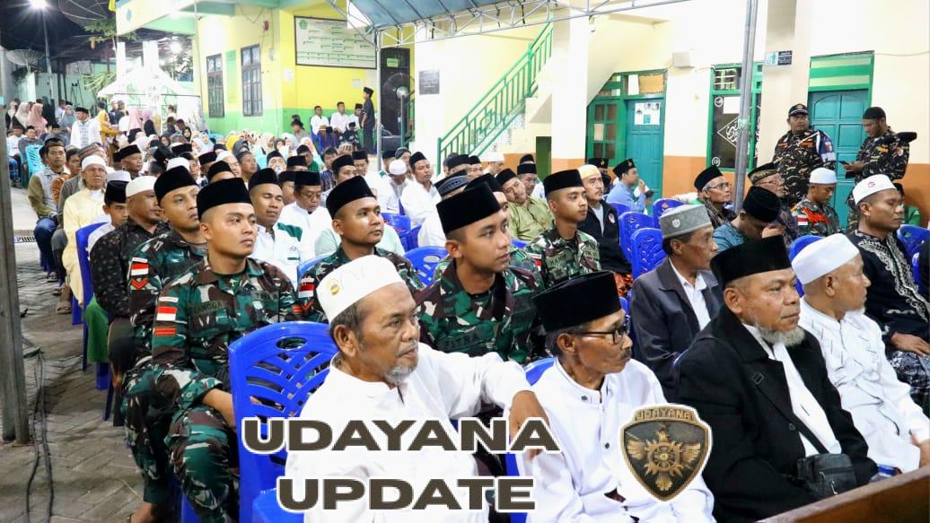 Wujud Kemanunggalan TNI dan Rakyat, Yonarmed 2 Kostrad Ikuti Pengajian Akbar di Perbatasan