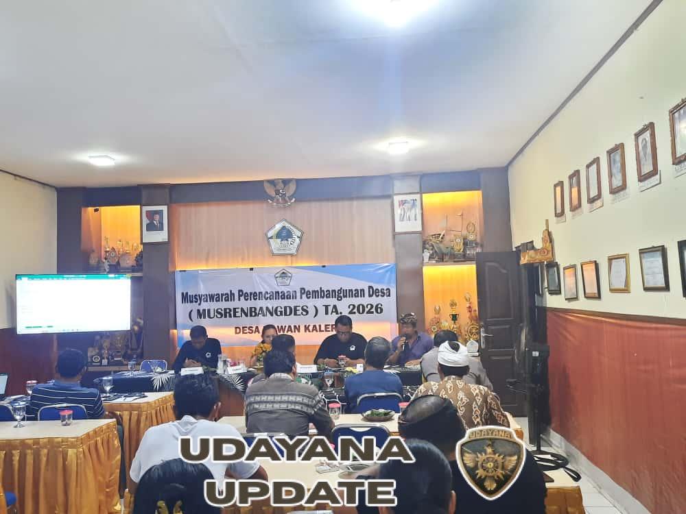 Babinsa Dawan Kaler Monitoring Musrenbangdes