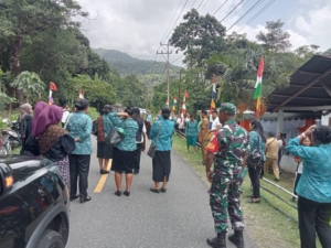 Sinergi TNI dan Pemerintah Daerah, Babinsa Kawal Kunjungan Kerja Program Stunting di Posyandu Rewarangga